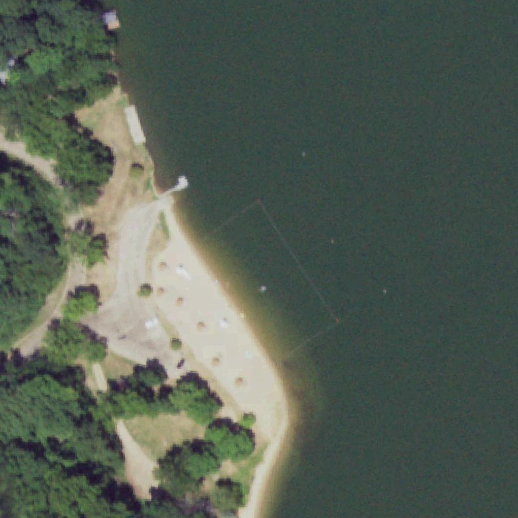 Aerial map of Lake WIldwood Beach 2