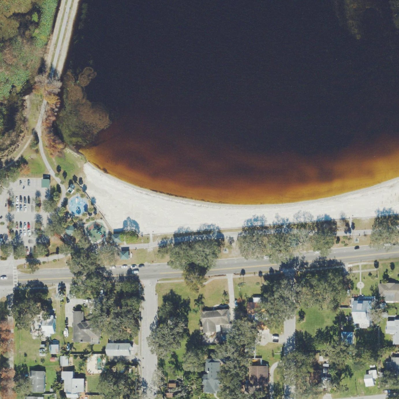 Aerial map of Lakefront Beach