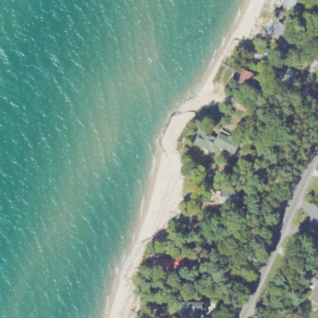 Aerial map of Lakeshore Public Access Beach