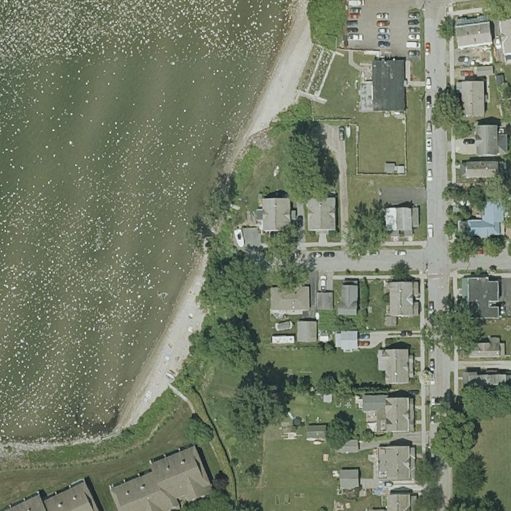 Aerial map of Lakeside Beach Access