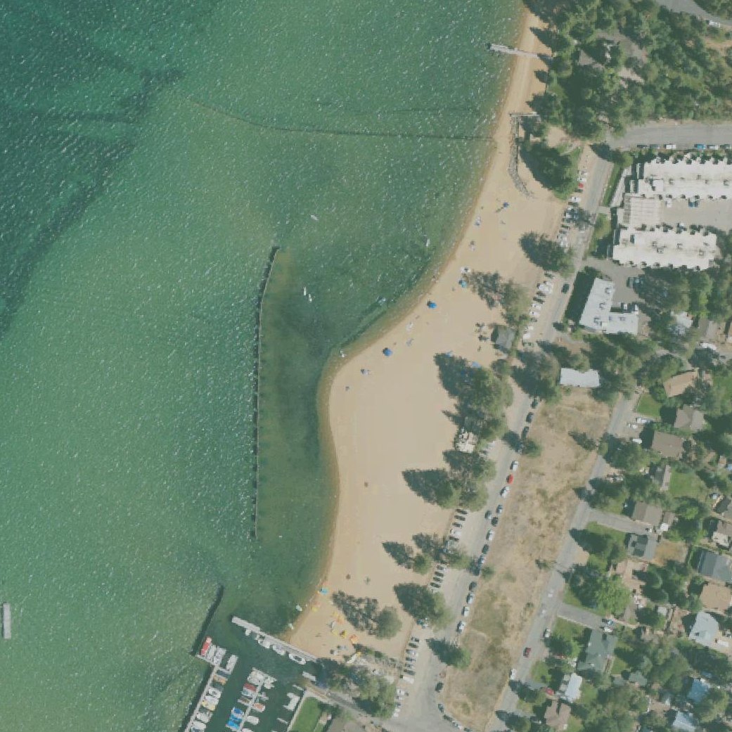 Aerial map of Lakeside Beach