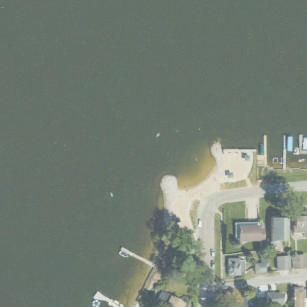 Aerial map of Lakeside Beach