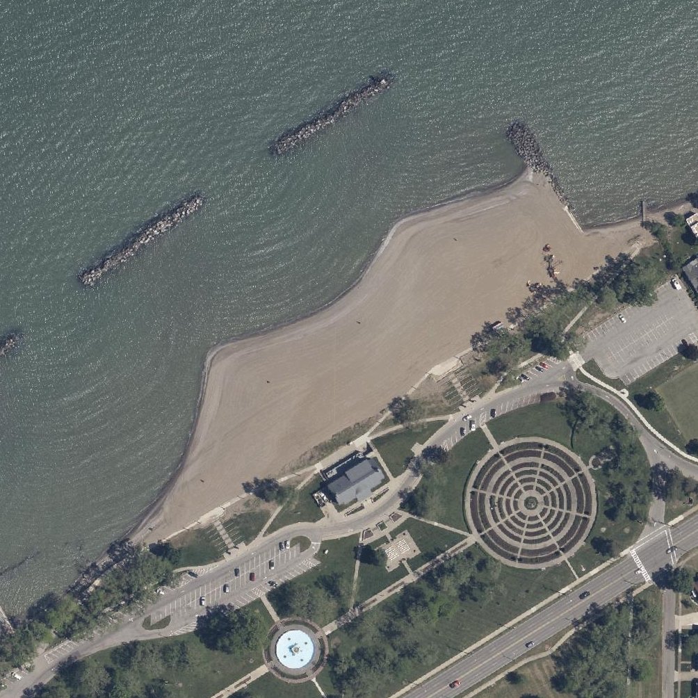Aerial map of Lakeview Beach