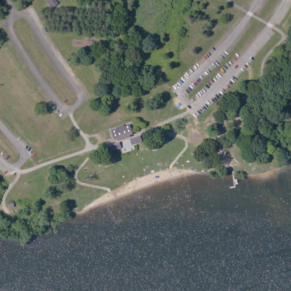 Aerial map of Lakeview Beach