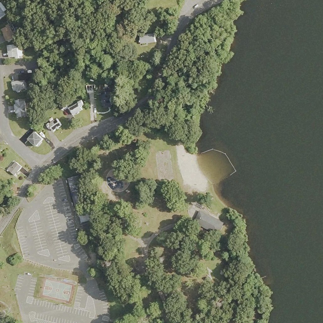 Aerial map of Lakewood Park Beach