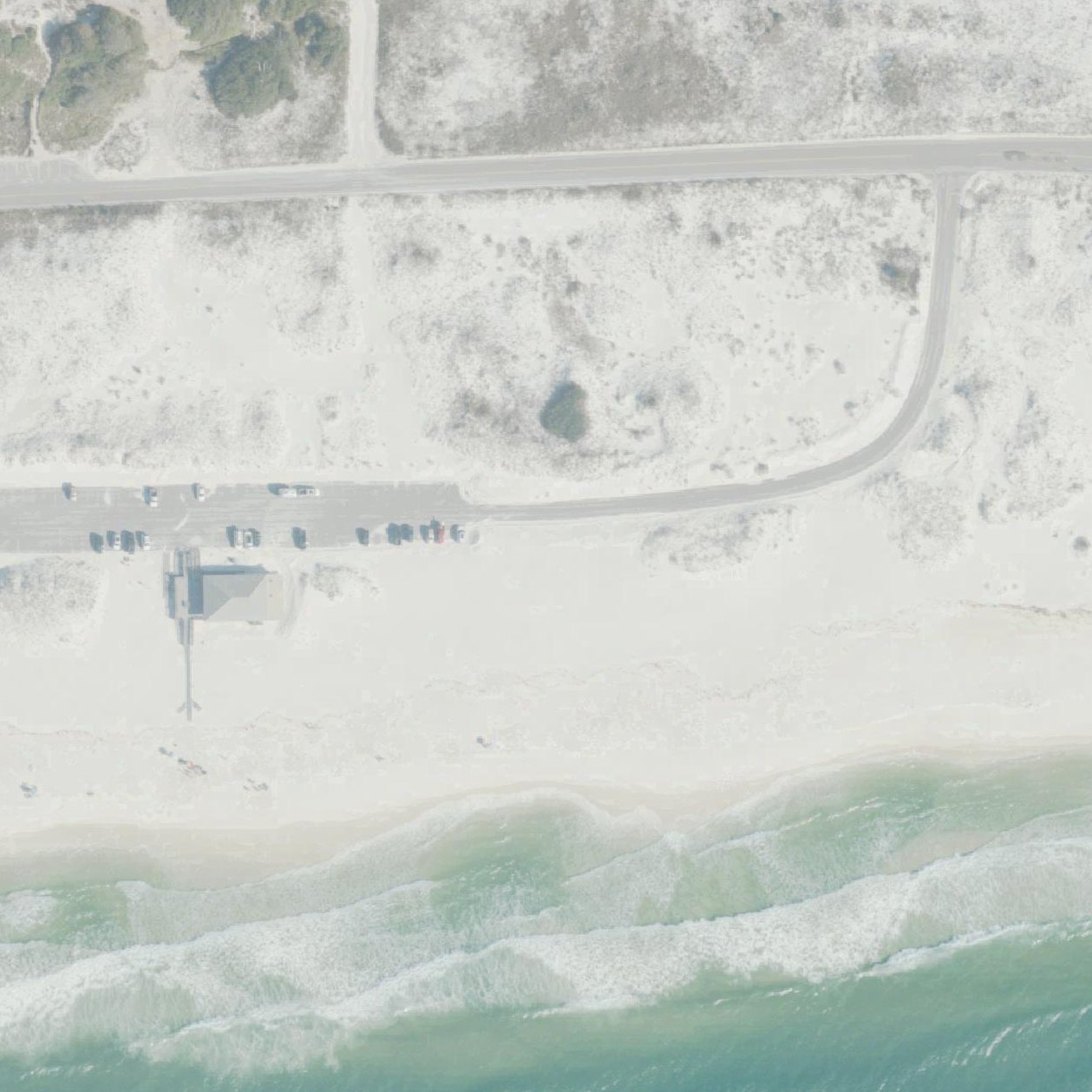 Aerial map of Langdon Beach