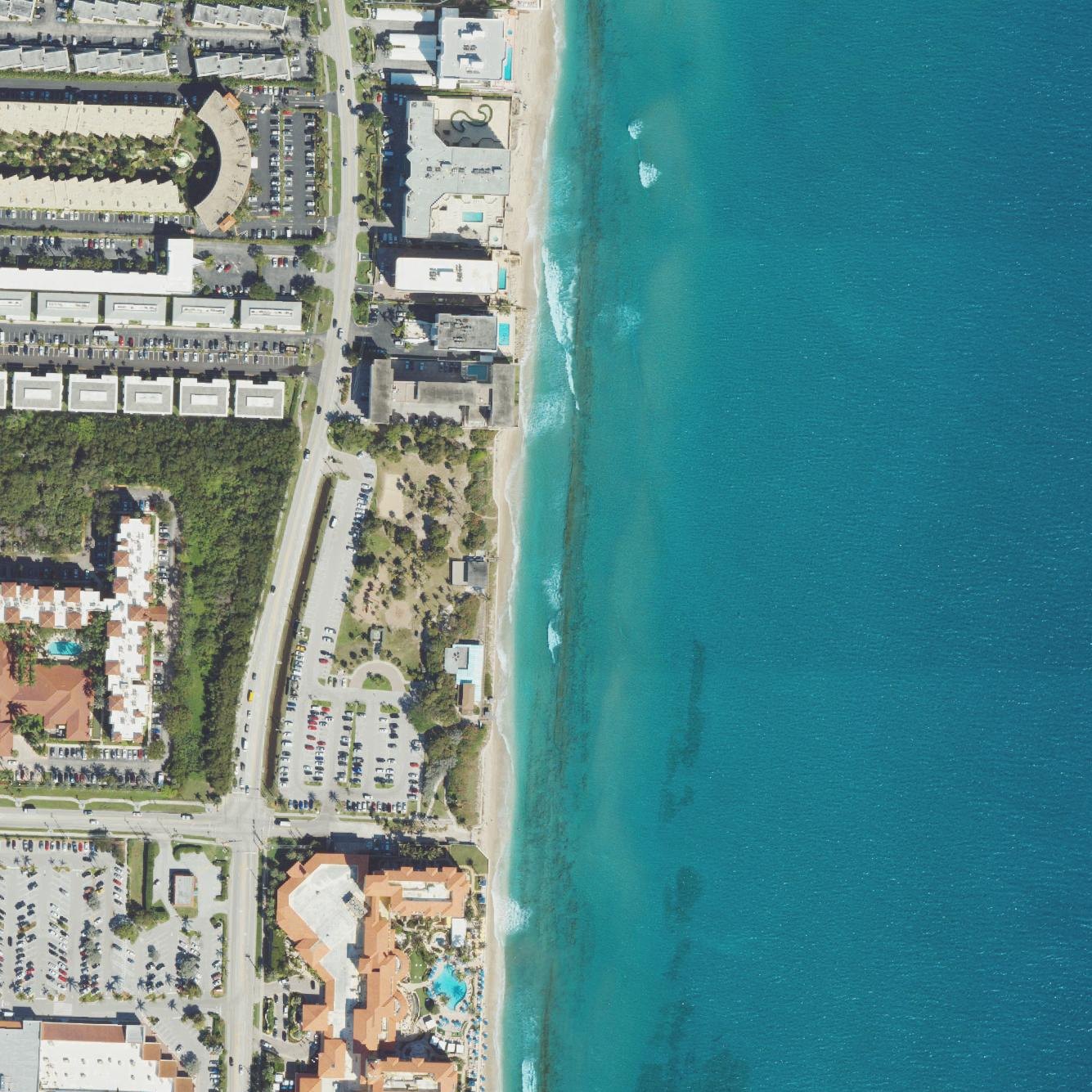 Aerial map of Lantana Municipal Beach
