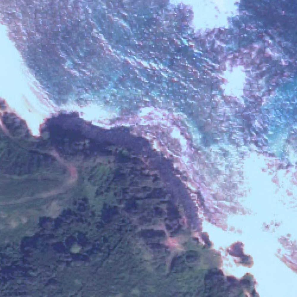 Aerial map of Larsens Beach
