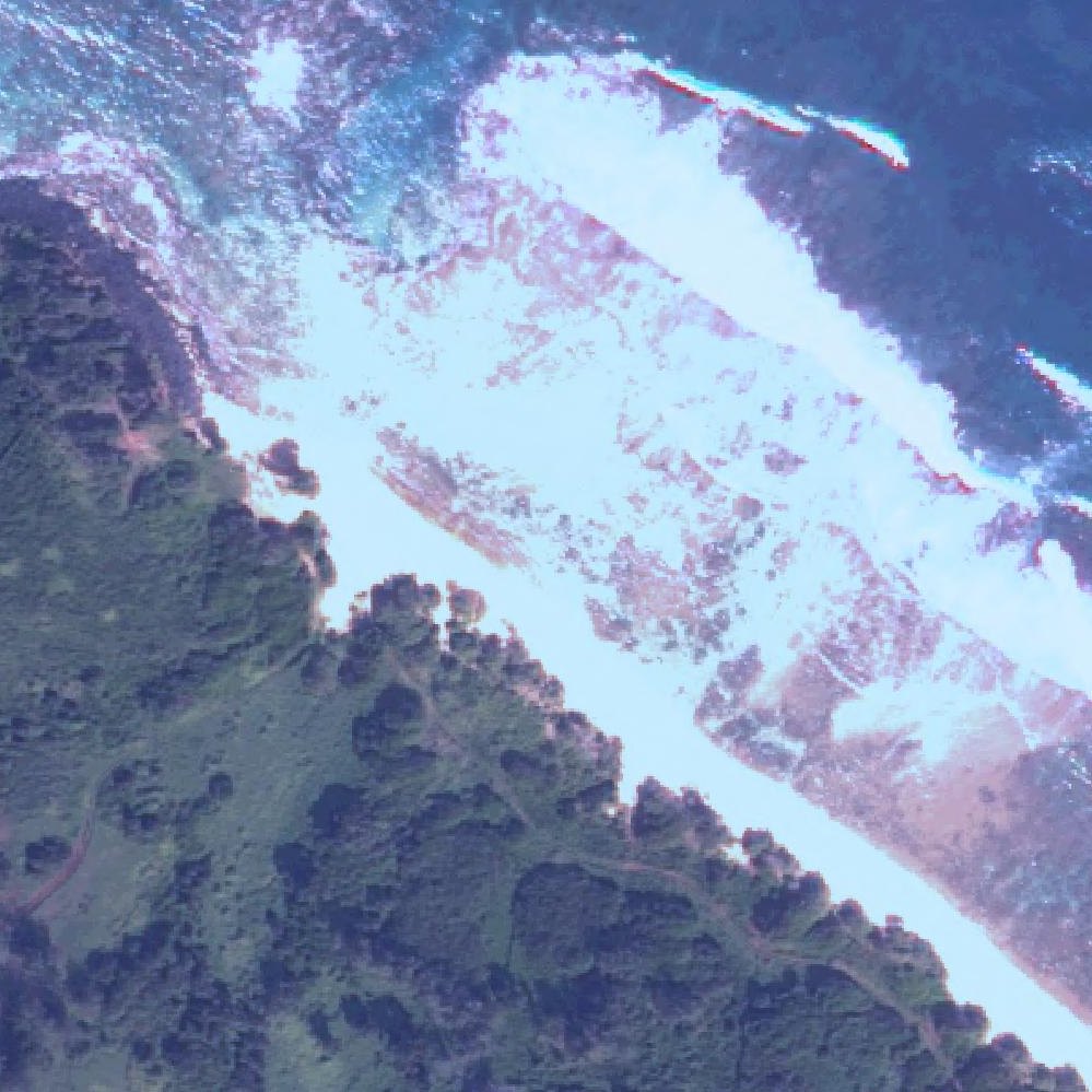 Aerial map of Larson's Beach