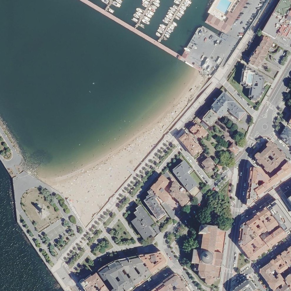 Aerial map of Las Arenas Beach