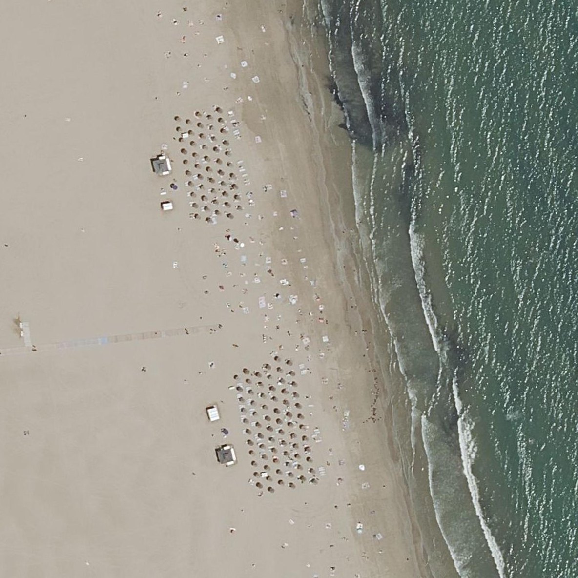 Aerial map of Las Arenas beach