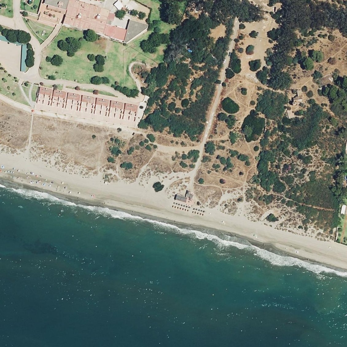 Aerial map of Las Mimosas