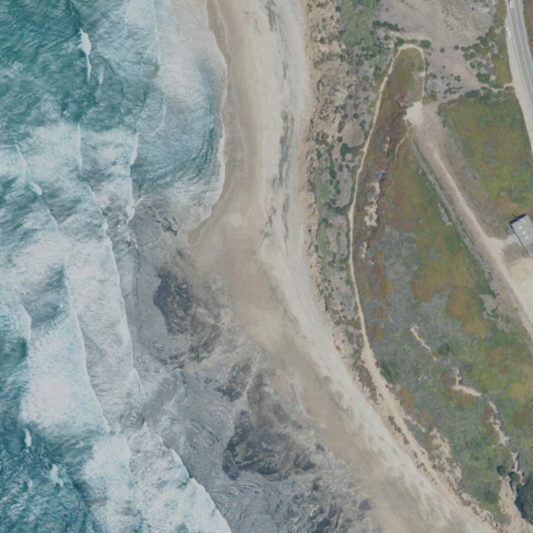Aerial map of Las Trancas Beach