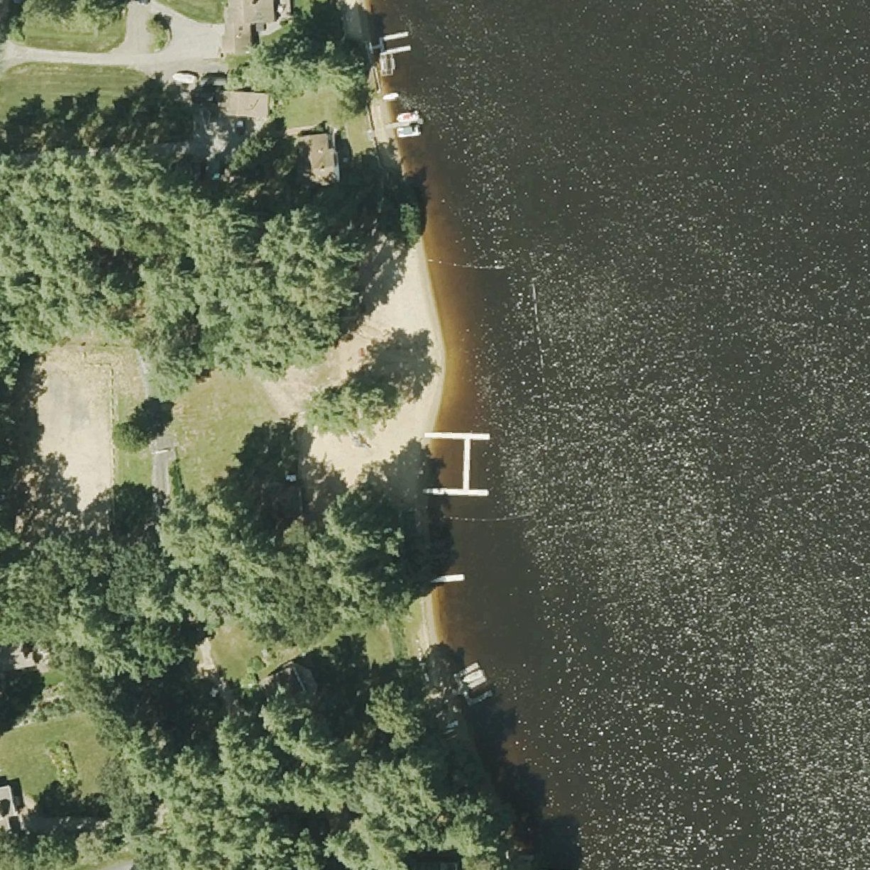 Aerial map of Lashaway Beach