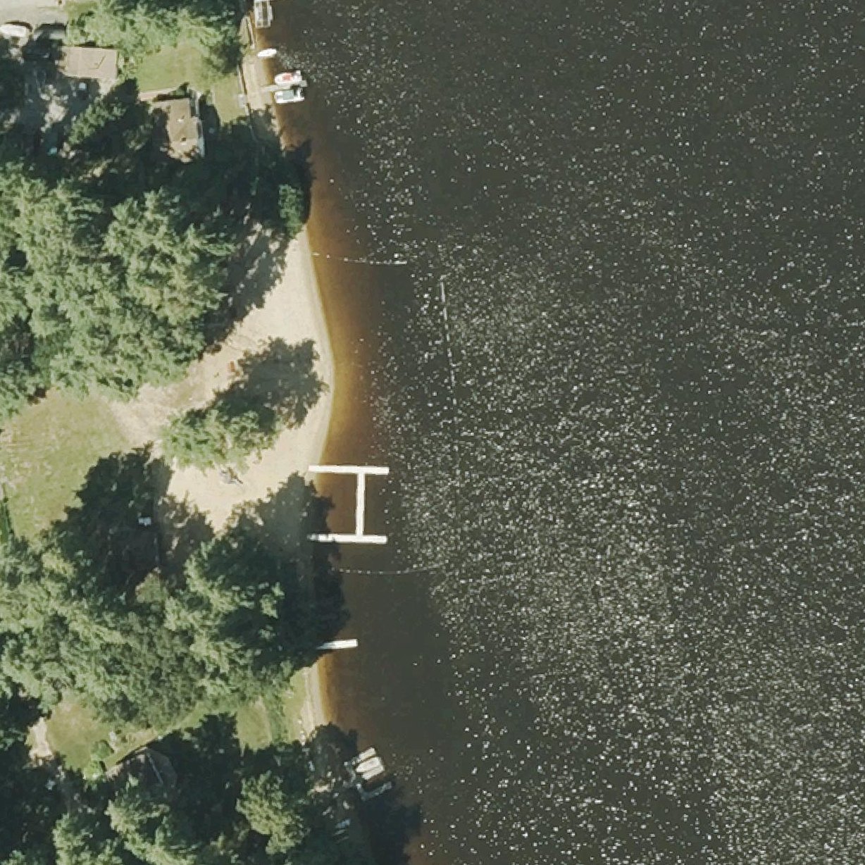 Aerial map of Lashaway Park Town Beach