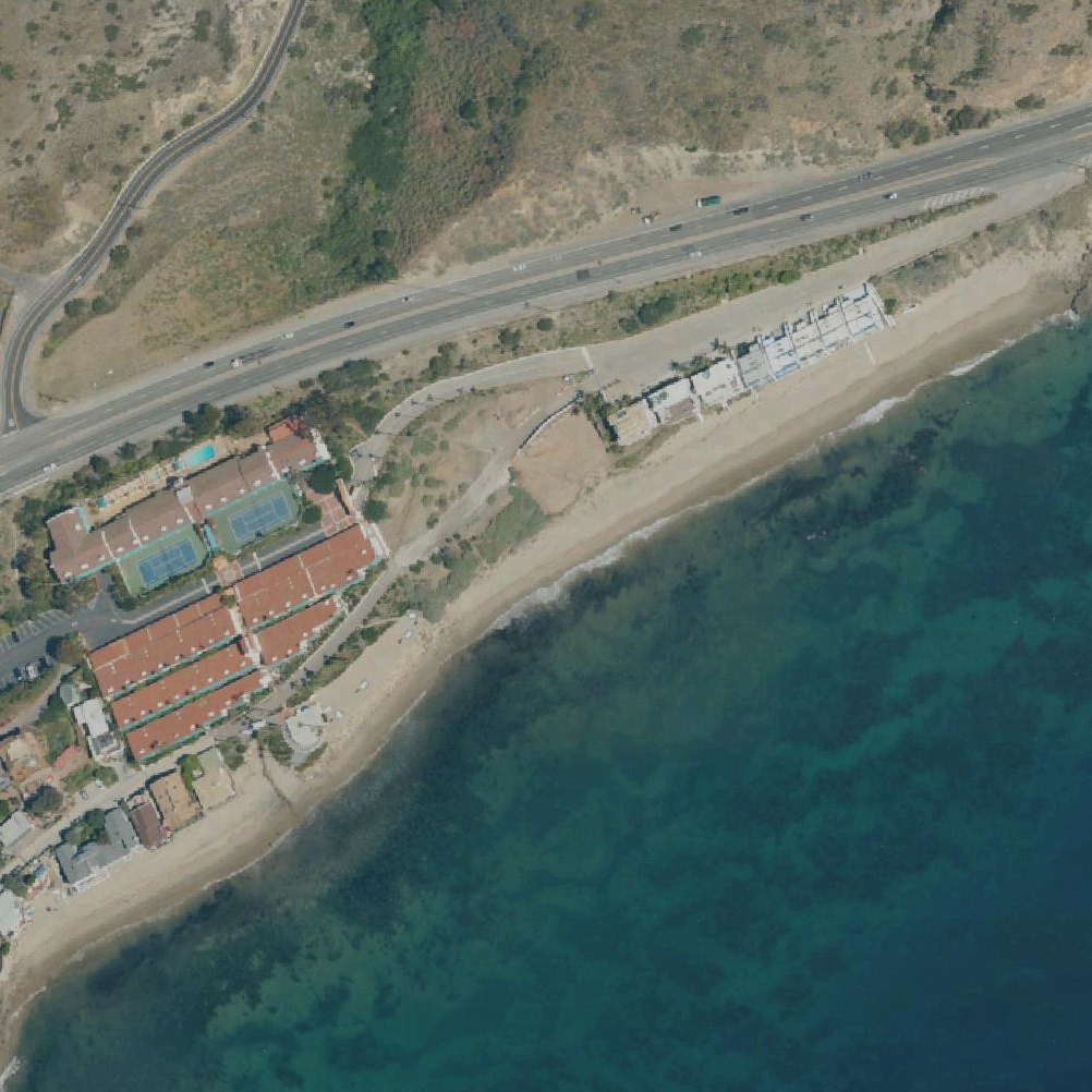 Aerial map of Latigo Beach