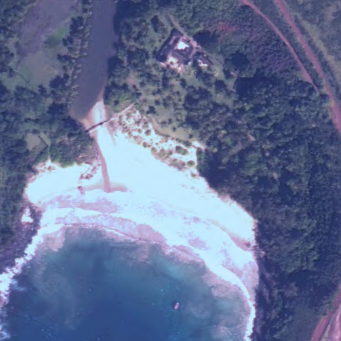 Aerial map of Lāwaʻi Beach