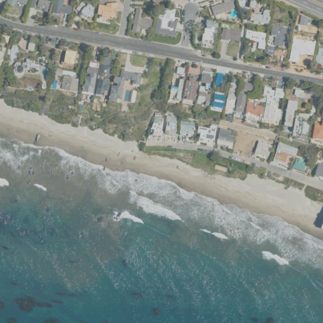 Aerial map of Lechuza Beach