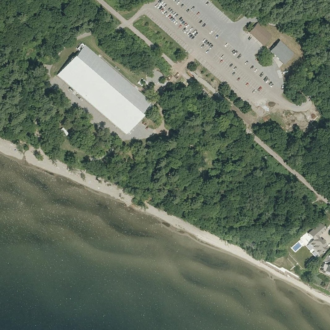 Aerial map of Leddy Beach