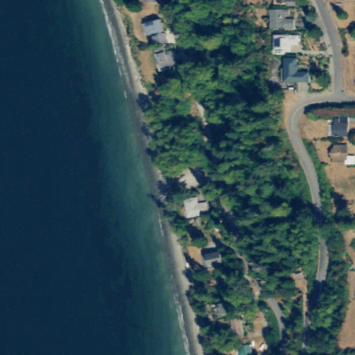 Aerial map of Ledgewood Beach County Park