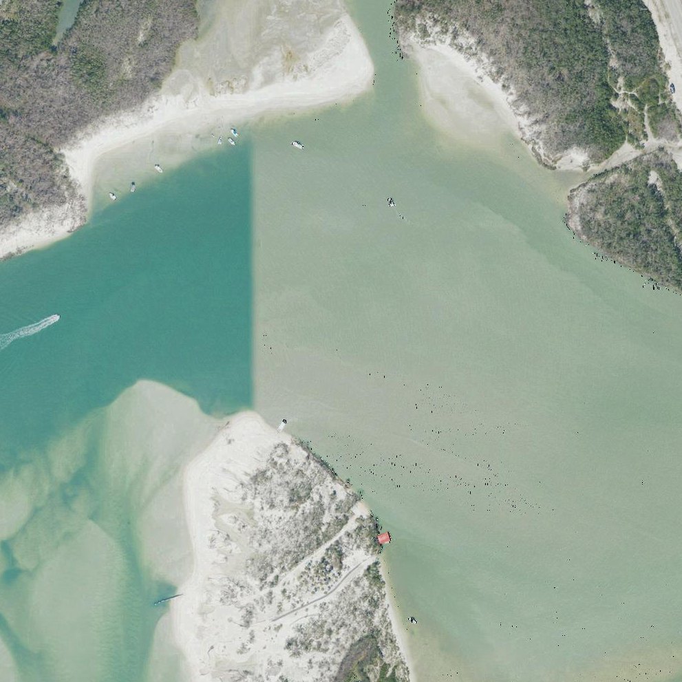 Aerial map of Lee County Dog Beach