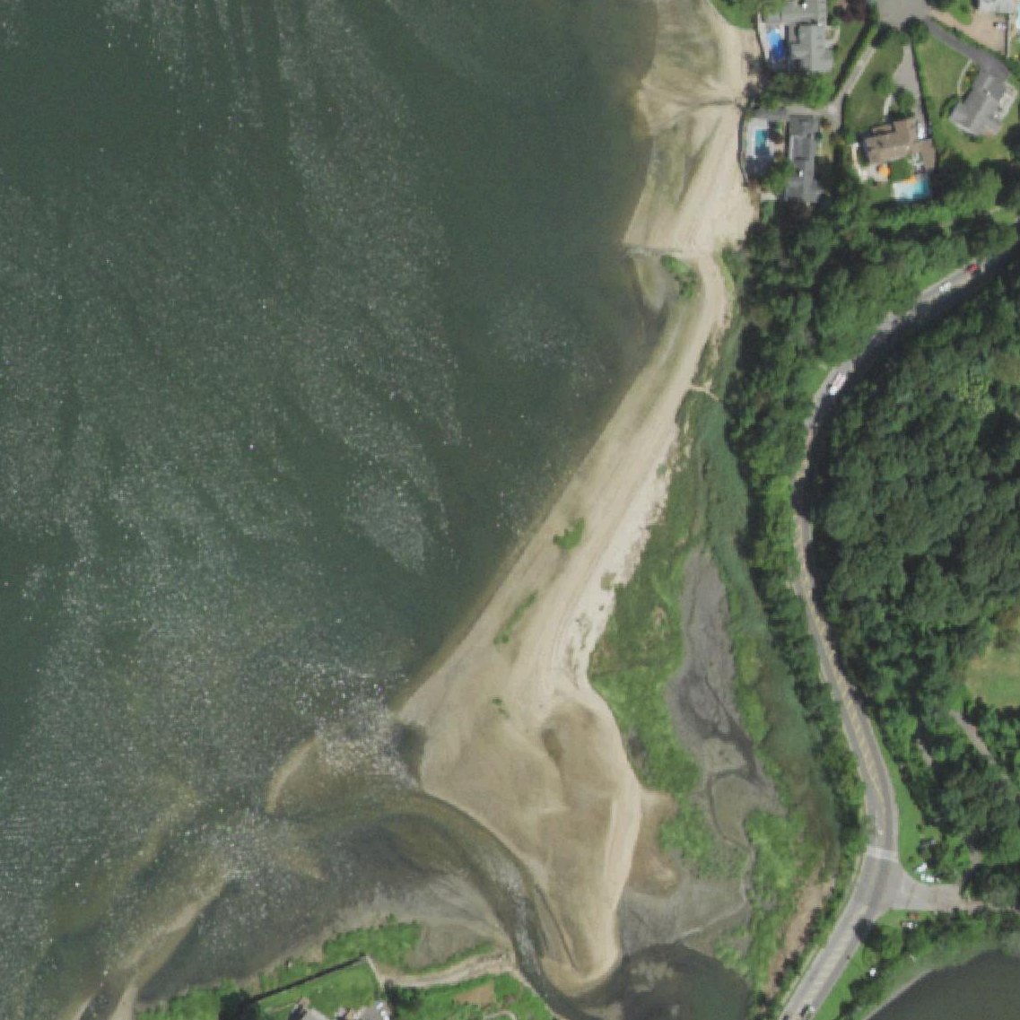 Aerial map of Leeds Pond Beach