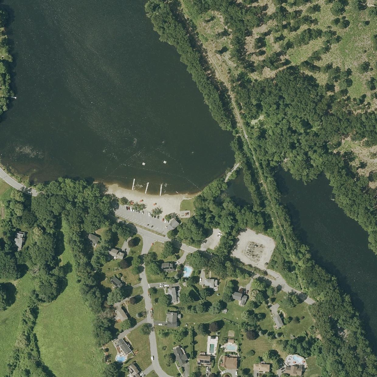 Aerial map of Legion Beach