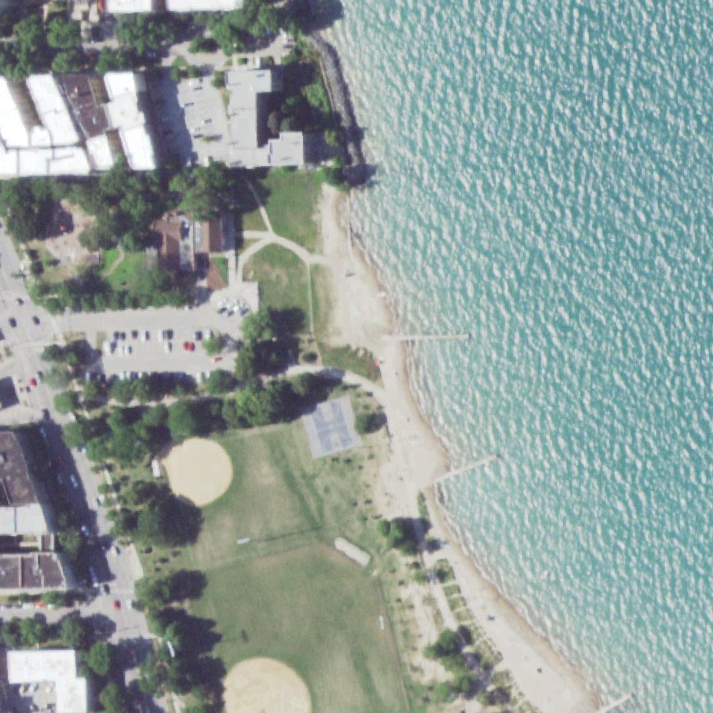 Aerial map of Leone Beach