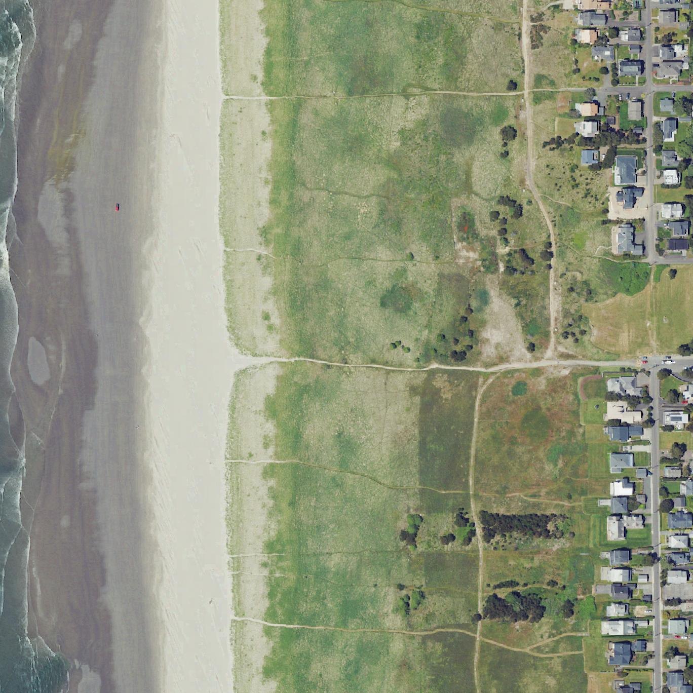 Aerial map of Lesley Miller Dunes Meadow Park
