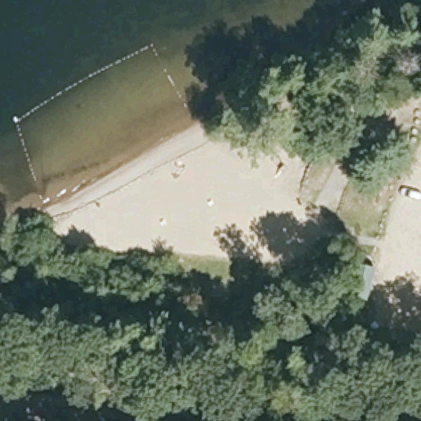 Aerial map of Leslie E. Roberts Beach & Recreation Area