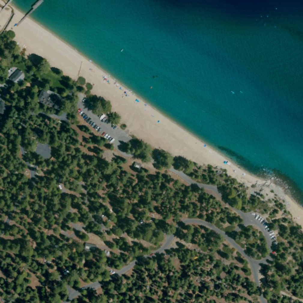 Aerial map of Lester Beach