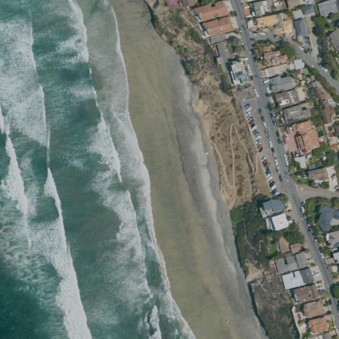 Aerial map of Leucadia State Beach (Beacon's)
