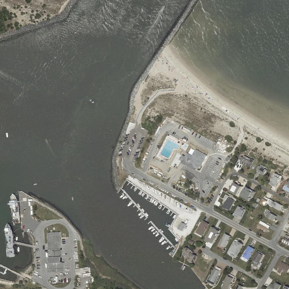Aerial map of Lewes Public Beach