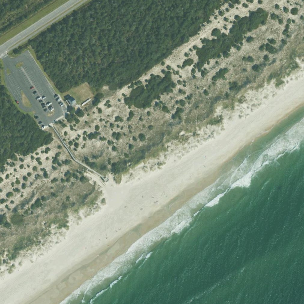 Aerial map of Lifeguarded Beach