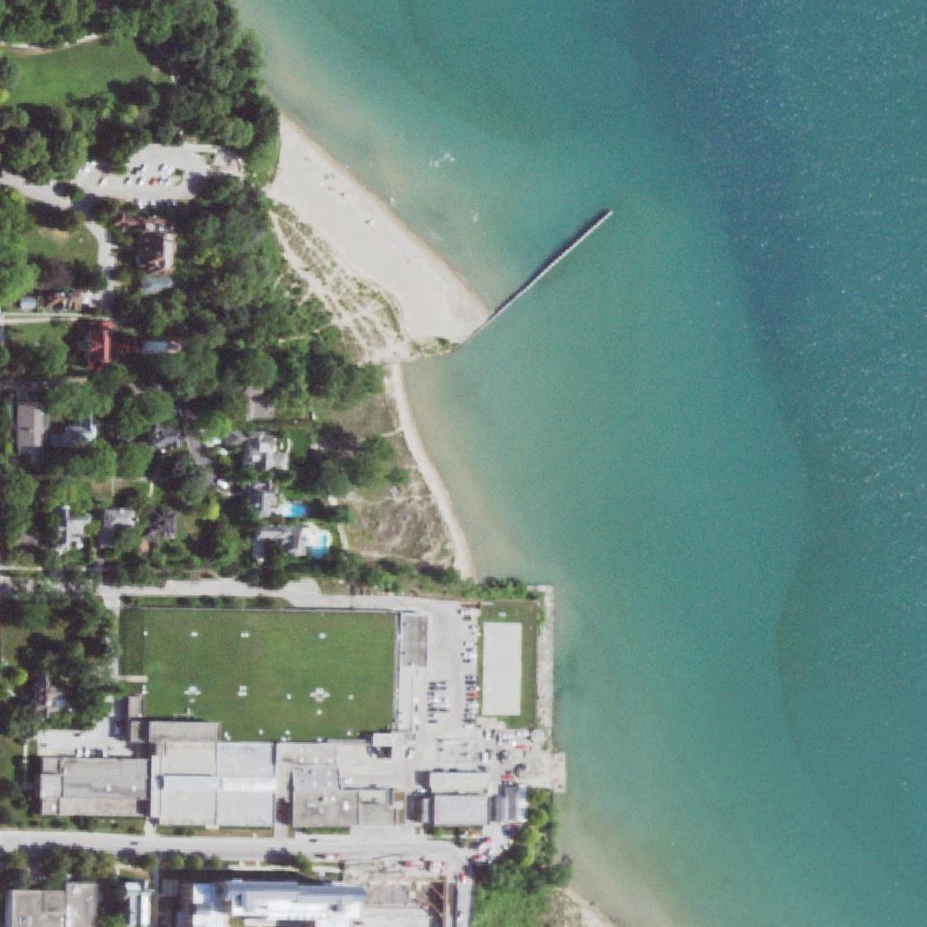 Aerial map of Lighthouse Beach