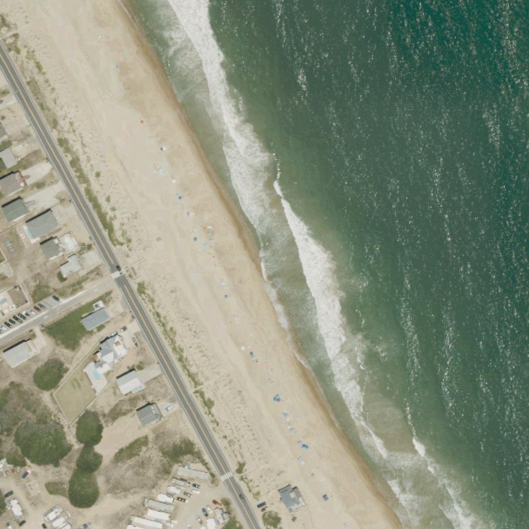 Aerial map of Lillian Street Beach Access