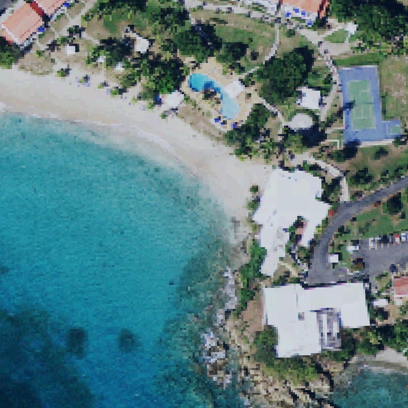Aerial map of Limetree Beach