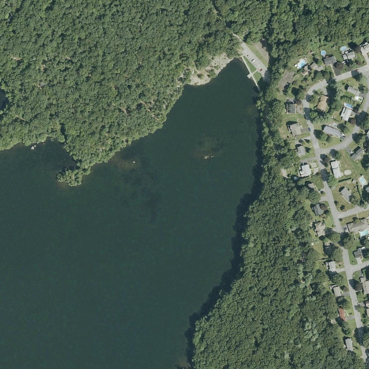 Aerial map of Lincoln Woods State Park Beach