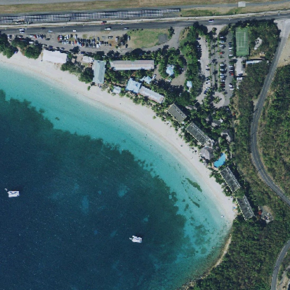 Aerial map of Lindberg Beach