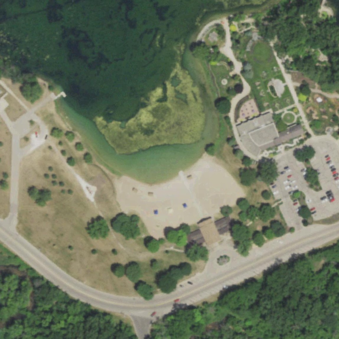 Aerial map of Lions Beach