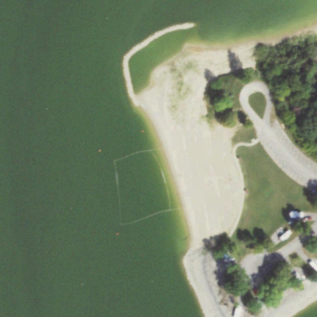 Aerial map of Lithia Springs Beach