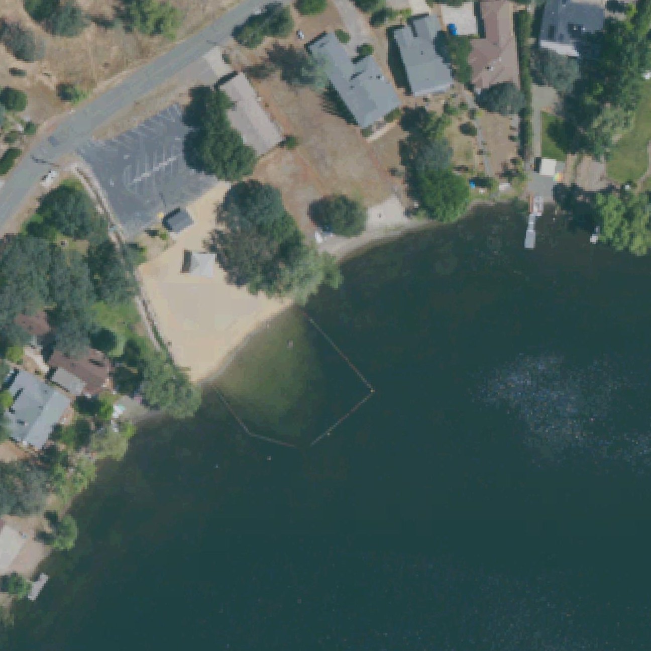 Aerial map of Little Beach