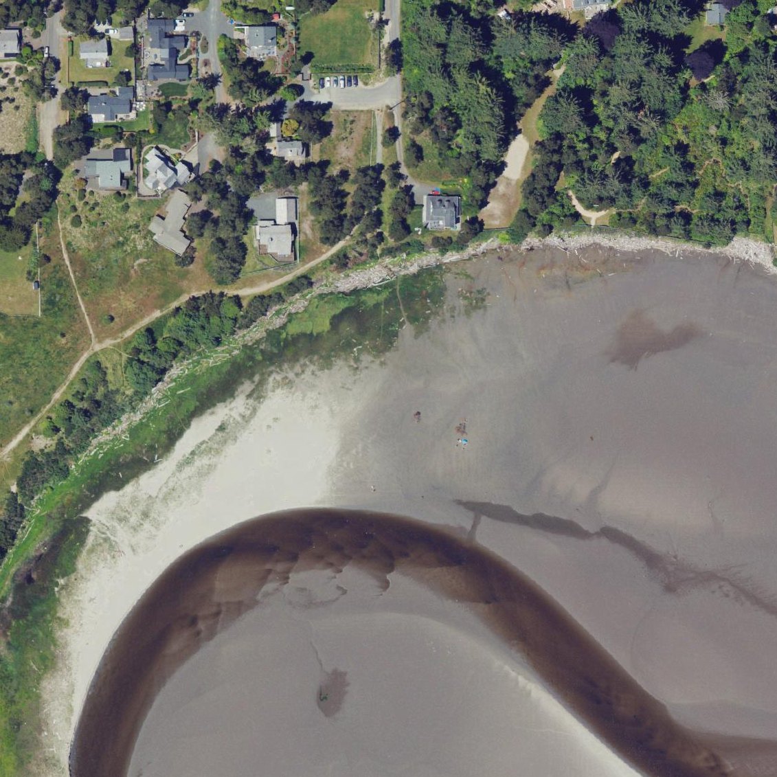 Aerial map of Little Beach