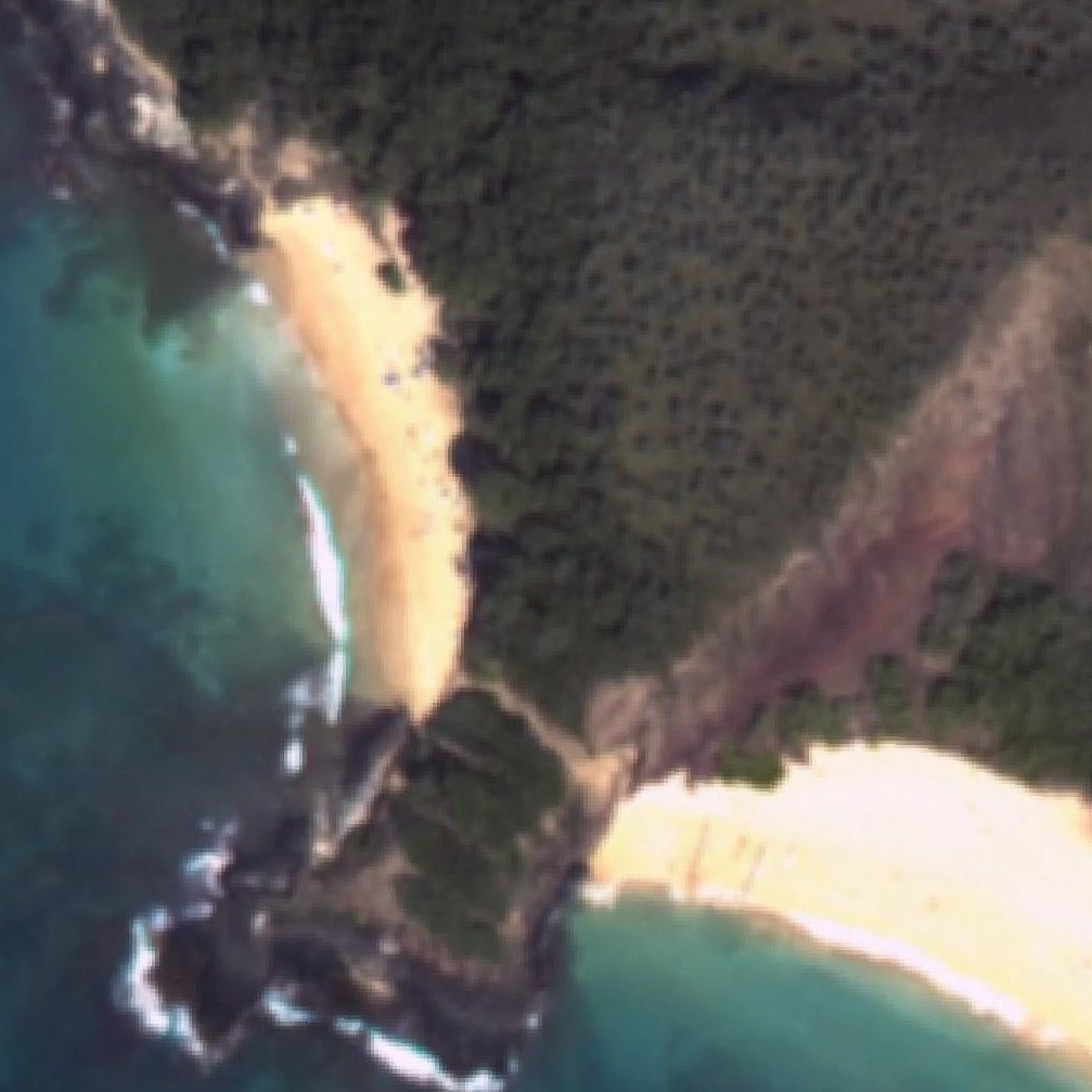Aerial map of Little Beach