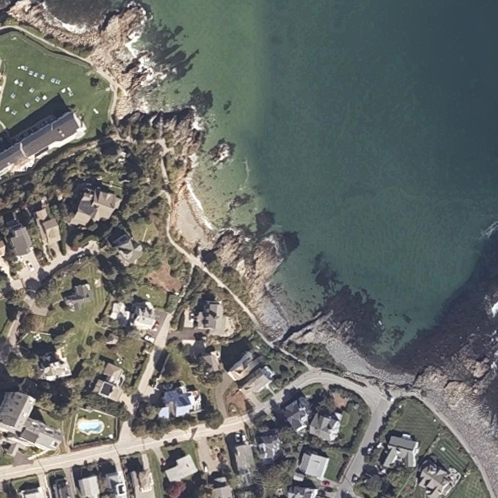 Aerial map of Little Beach