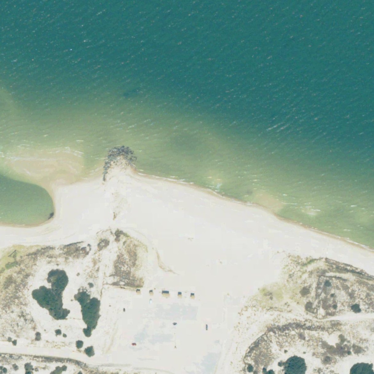 Aerial map of Little Creek Beach