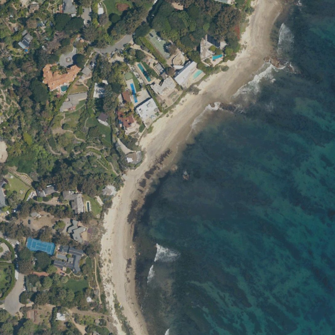 Aerial map of Little Dume Beach