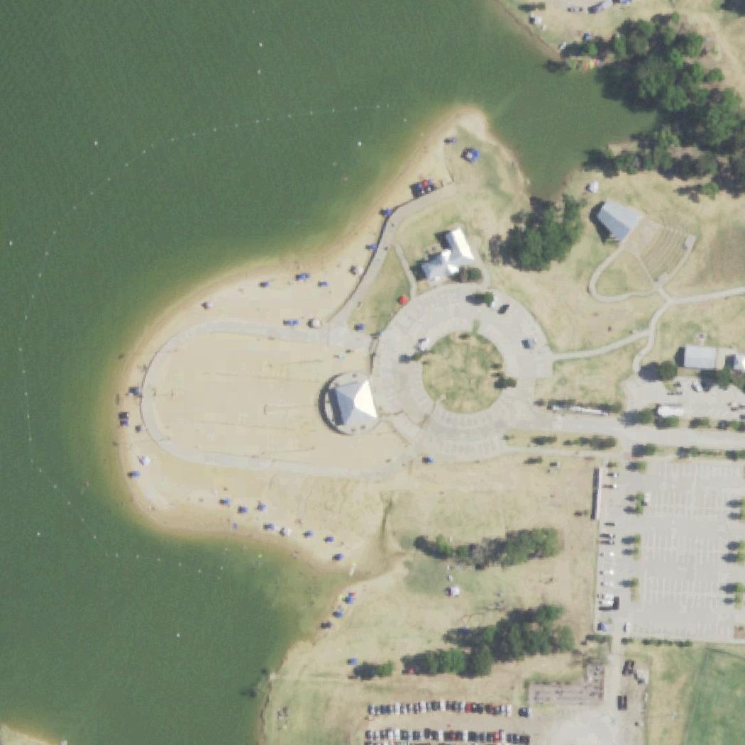 Aerial map of Little Elm Beach