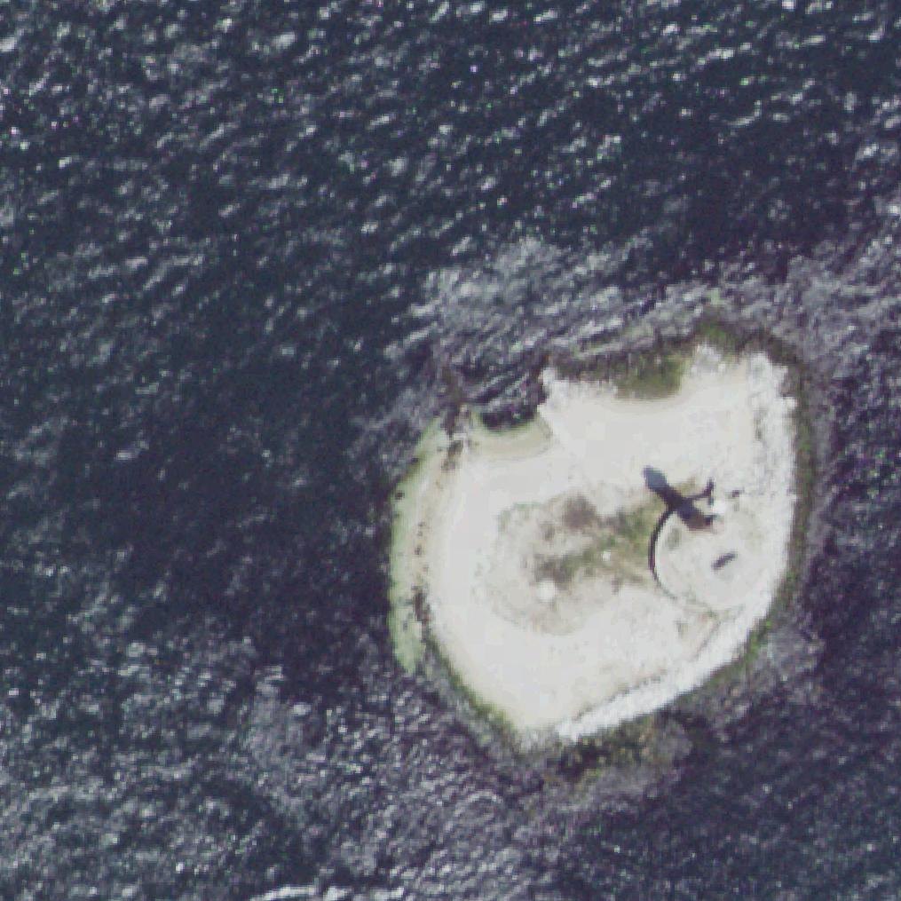 Aerial map of Little Gull Island Shore