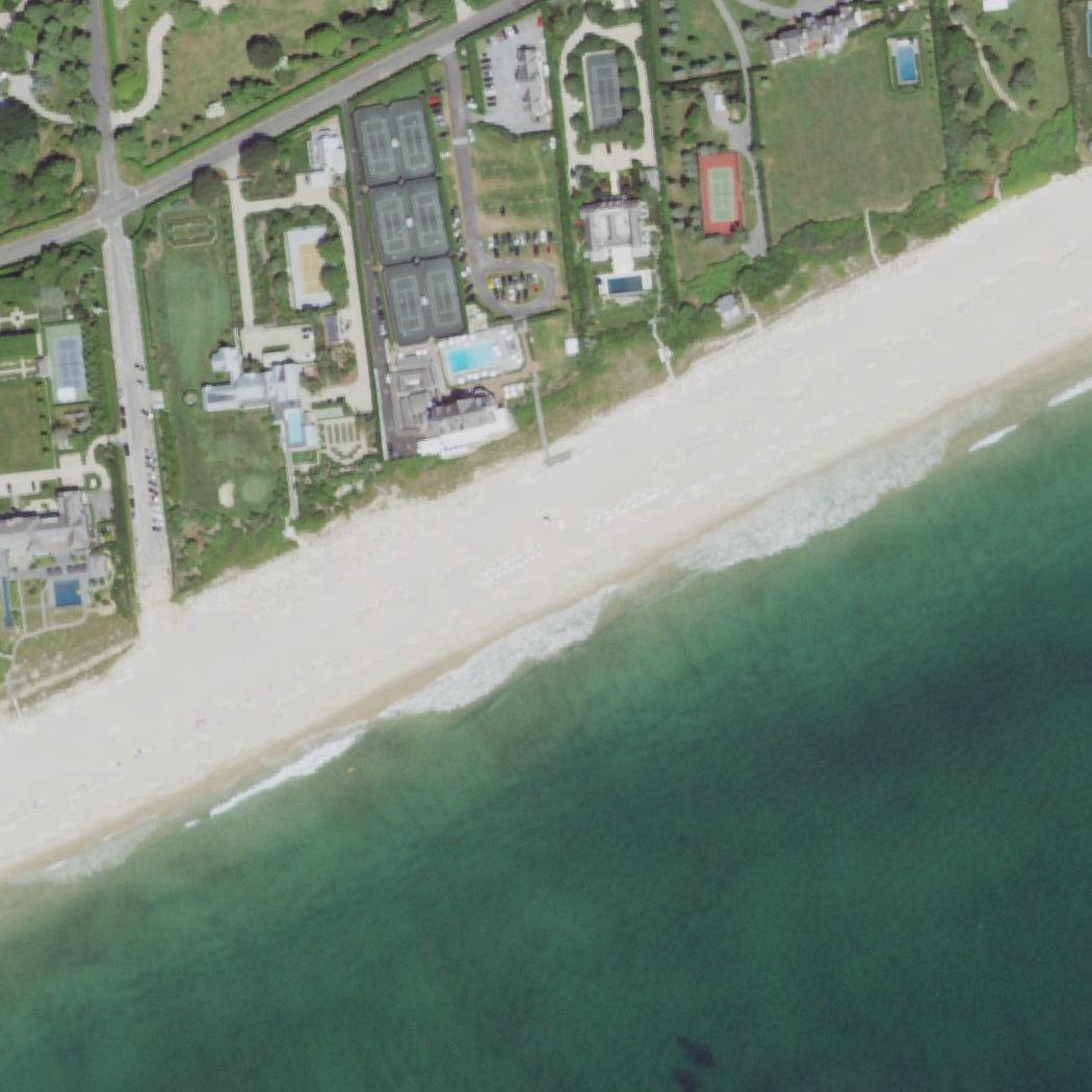 Aerial map of Little Plains Beach